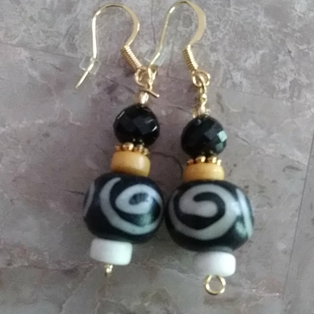 NWOT.Handmade earrings...3 Pairs 16.00...must buy 3 Pairs